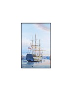 Old Modern Handicrafts H.M.S. Victory in Portsmouth Harbour - Canvas Pai... - $274.39