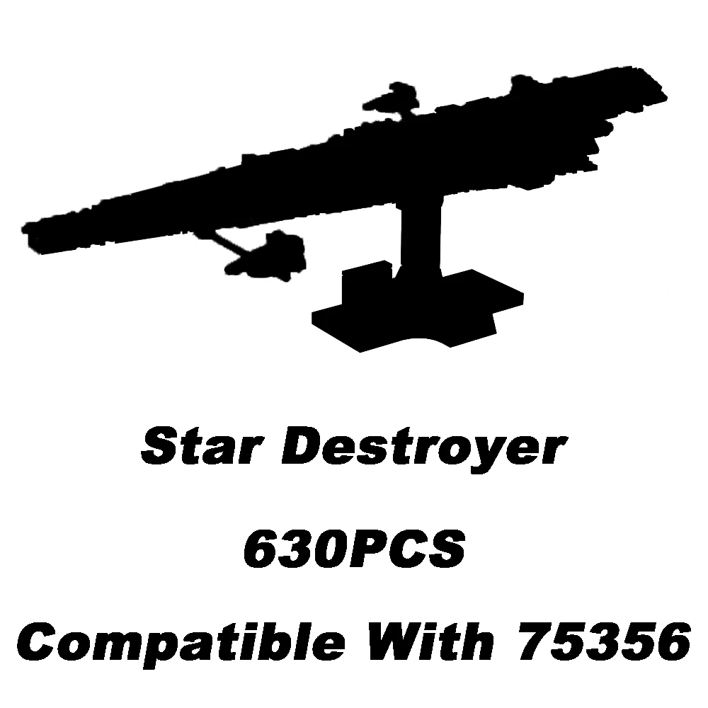 New In Stock Compatible 75356 Starfighter Destroyer Super Spaceship Building - £32.80 GBP