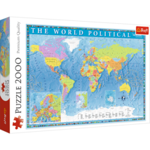 2000 Piece Jigsaw Puzzle, Political Map of The World, Globe, Countries, Earth, A - £22.37 GBP