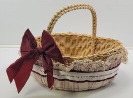 *A) Vintage American Girl Doll Pleasant Company Travel Wicker Basket - $22.76