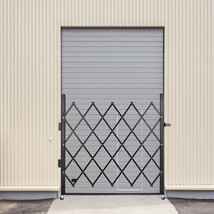 VEVOR Single Folding Security Gate Rolling Door Gate 37&quot;W x 48&quot;HScissor ... - £134.96 GBP