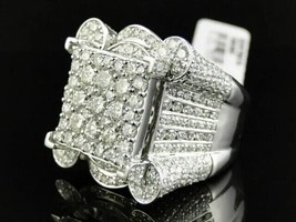 7.43 Cts Coupe Ronde Imitation Diamant Homme Exclusif Bague 925 Argent P... - $329.44