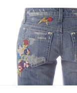 JOE&#39;S JEANS Vintage 1971 Floral Embroidered Socialite Havens Wash Bootcu... - €73,25 EUR