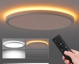 Surface Mount Led Ceiling Light With Remote And 1700K-Night Light 12Inch... - £47.97 GBP