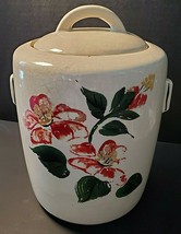 Mccoy CROCK/COOKIE Jar With Lid Floral Design - £33.35 GBP