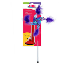 KONG Connects Switch Teaser Pinwheel Cat toy Blue/Purple 1ea/One Size - £9.43 GBP