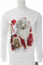 New American Rag Ugly Christmas Dog White Long Sleeve T-SHIRT Pullover Sweater L - £6.32 GBP