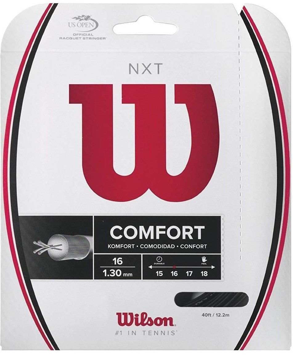 Wilson - WRZ943000 - NXT Comfort 17G Tennis Raquet String - Black - £23.85 GBP