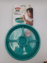 OXO Tot Silicone Divided Dinner Toddler Plate in Teal - £14.24 GBP