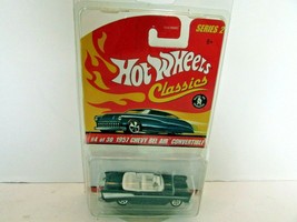 Mattel Hot Wheels 2760 Classics 1957 Chevy Bel Air Convertible Black Diecast New - £4.32 GBP