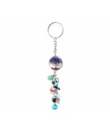 Mia Jewel Shop Tree of Life Chip Stone Inlay Copper Acrylic Keychain Mul... - $15.83
