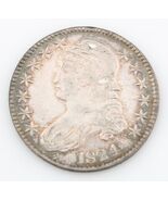 1824 50¢ Capped Bust Half Dollar, AU Condition, Excellent Eye Appeal, Lu... - €412,24 EUR