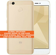 Xiaomi REDMI 4X 4gb 64gb Octa Core 13mp Fotocamera GPS Android 6.0 4g LTE - £125.99 GBP