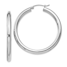 Silver  4mm Round Hoop Earrings QE818 - $74.96