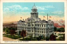 Denver Colorado County Court House Unposted 1915-30 Vintage Postcard - £7.39 GBP