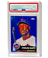 Starling Marte 2022 Topps Chrome Platinum #129 Blue Mini-Diamond 071/199... - $27.99