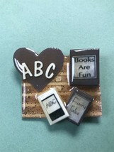 Book Pins By Lucinda Brown Abc Heart Books Are Fun Fairy Tales Pin Brooch – - £11.90 GBP