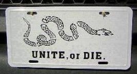 Unite or Die Auto License Plate Car Truck Tag Metal Sign New American Re... - $9.88