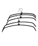 5 Chico’s Chico Black Wire Clothes Hanger Rare Non Slip Metal - $21.78