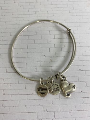 ALEX and ANI Cupid’s Heart Silver Charm Bracelet Adjustable - $17.95