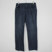 Gap Women&#39;s Jeans Premium Curvy Straight Dark Wash Low Rise Size 8/29 Short - $14.34