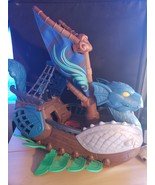 Fisher Price Imaginext Viking Dragon Serpent Pirate Ship Boat Blue  - $186.58 MXN