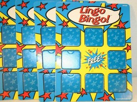 Lingo Bingo Game 4 Replacement Cards Boards Learning Resources blue Red ... - $29.95