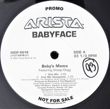 Babyface / Snoop Dogg &quot;Baby&#39;s Mama&quot; 2001 Vinyl 12&quot; Single Promo ARDP-5018 ~Rare~ - £10.61 GBP
