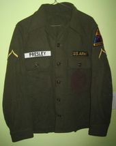 Reproduction Replica Elvis Presley Us Army Military Wool OG-108 Uniform - £75.93 GBP