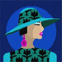 Pepita Needlepoint Canvas: Haute Couture Teal Brocade, 10&quot; x 10&quot; - £61.33 GBP+
