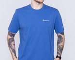 Champion Men&#39;s Powerblend Slim-Fit Embroidered Logo T-Shirt Blue Jay/Val... - £13.27 GBP