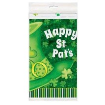 Saint Patricks Day Clovers Plastic Tablecover New - £2.58 GBP