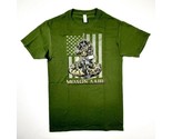 Don&#39;t Tread On Me Greek Text Men&#39;s Graphic T-shirt Size Medium Green QI10 - $13.85