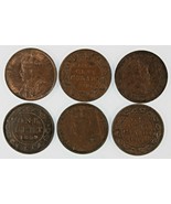 1859-1919 Canada Large Cent 6-Coin Set // Victoria Edward VII George V /... - £43.52 GBP