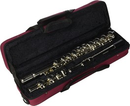 C Flute In Burgundy Case With Nickel Plated Finish (Sky-1324). - £136.23 GBP