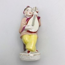 Vintage Occupied Japan Asian Woman Playing Guitar 4.75&quot; Tall - £11.90 GBP