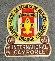 Vintage BSA 1965 6th International Camporee North Orange / Mexico Jacket Patch - £19.50 GBP