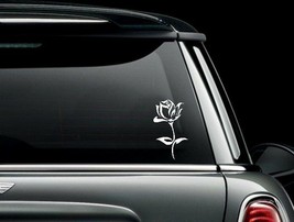 Single Rose Cut Vinyl Car Truck Window Decal Sticker US Seller - $6.72+