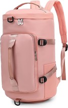 Gym Bag for Women Waterproof Duffel Backpack Sports Duffle Bag with Shoe... - £45.51 GBP