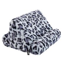 NEW Memory Foam Plush Tablet &amp; Cell Phone Pillow Snow Leopard Pattern 2 pockets - £9.55 GBP