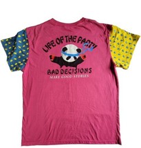 Fresh Laundry Panda Life Of The Party Mens Large Short Sleeve Shirt Retro 80s  - £10.17 GBP