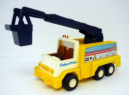 Fisher Price Power & Light #339 Vintage 11" Utility Truck 1983 - $16.08