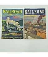 2 Vintage Railroad Magazines Aug 1946 June 1948 ACCEPTABLE Popular Publ BK8 - £8.43 GBP