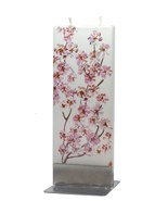 Flatyz Handmade Twin Wick Unscented Thin Flat Candle - Cherry blossom (S... - £14.93 GBP