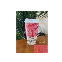 Pink Dragonfly Reusable Coffee Cozy - $3.95