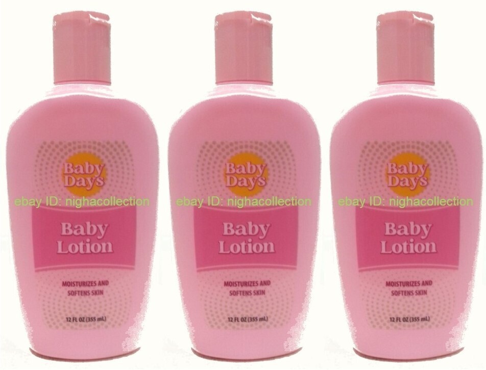 ( Lot 4 Bottles ) B.DAYS Moisturizing Baby Lotion Soften skin 12 Oz Each Item image 8