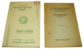 2 1941 5th National Franciscan 3rd Order Holy Catholic Booklet &amp; Program... - £16.01 GBP