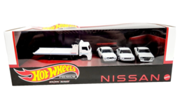 Hot Wheels White Nissan Skyline Fleet Premium Diorama Set Dented Packaging - £45.93 GBP