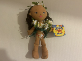 8.5&quot; Emma Soft Plush Hawaiian Hula Girl Doll by Island Friends - $14.84