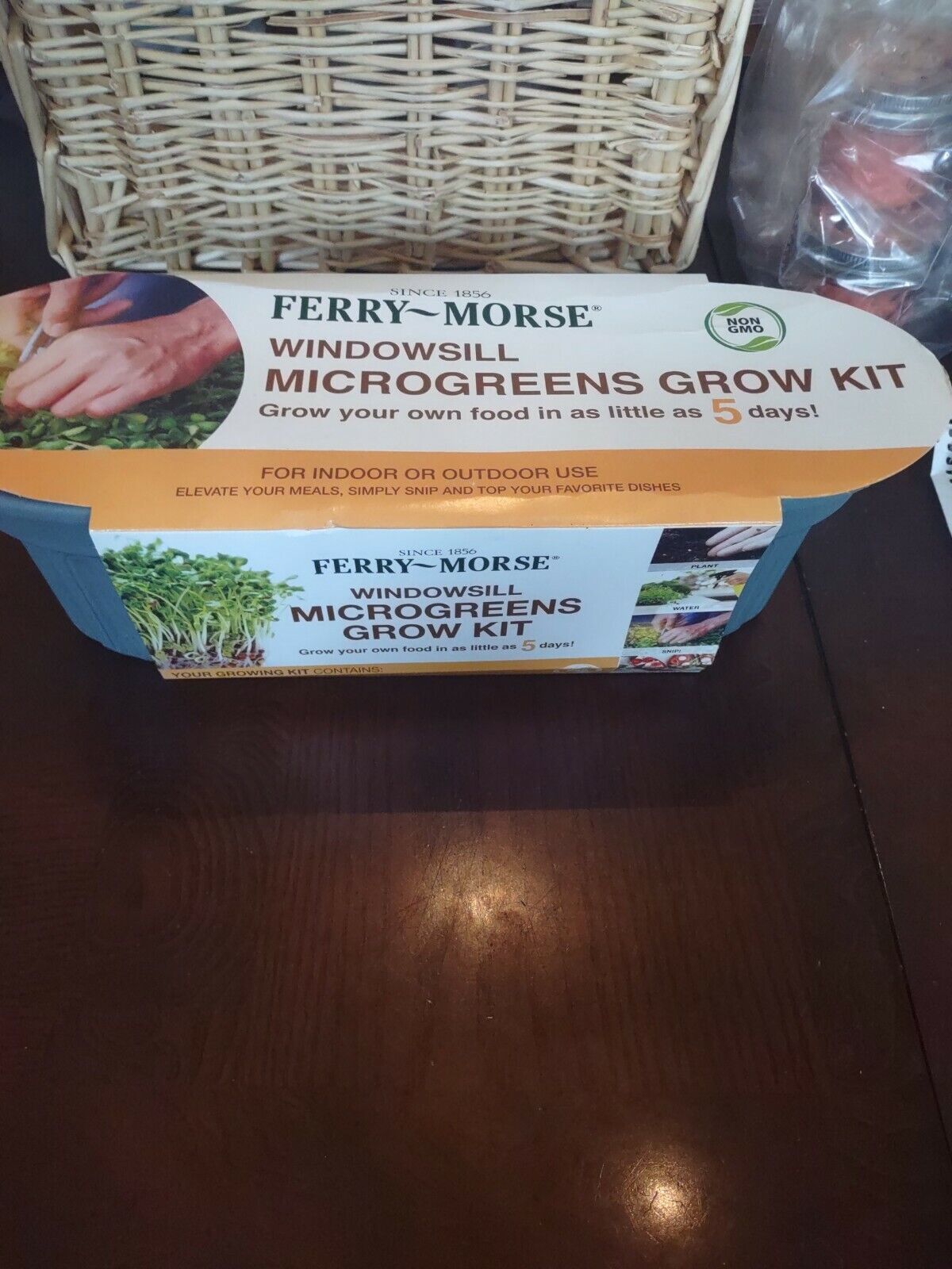 Ferry-Morse KMG6 Windowsill Microgreens Grow Kit,  Red & Green Mustard  Non GMO - $20.67